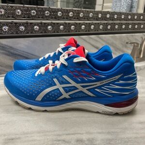 ASICS Gel-Cumulus Blue with Red and White Accent, Men’s 12. NWOT!!